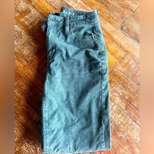 American Eagle Green Corduroy Jeans- Women’z Size 0